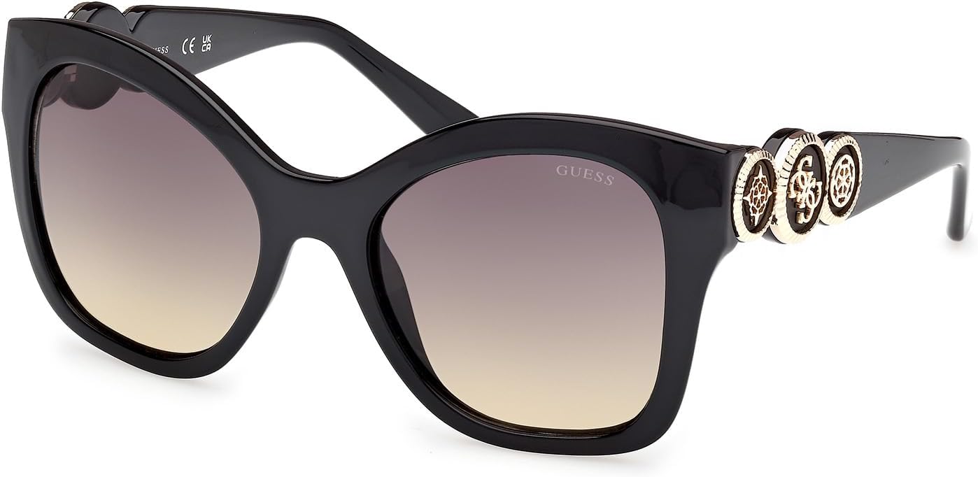 GUESS Butterfly пластиковые солнцезащитные очки, 05B (Black)
GUESS Butterfly пластиковые солнцезащитные очки, 05B (Black)