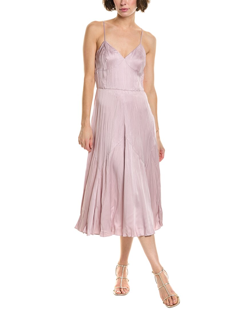 Michael Kors Collection Платье-комбинация с эффектом креш, фиолетовый 
Michael Kors Collection Платье-комбинация с эффектом креш, фиолетовый