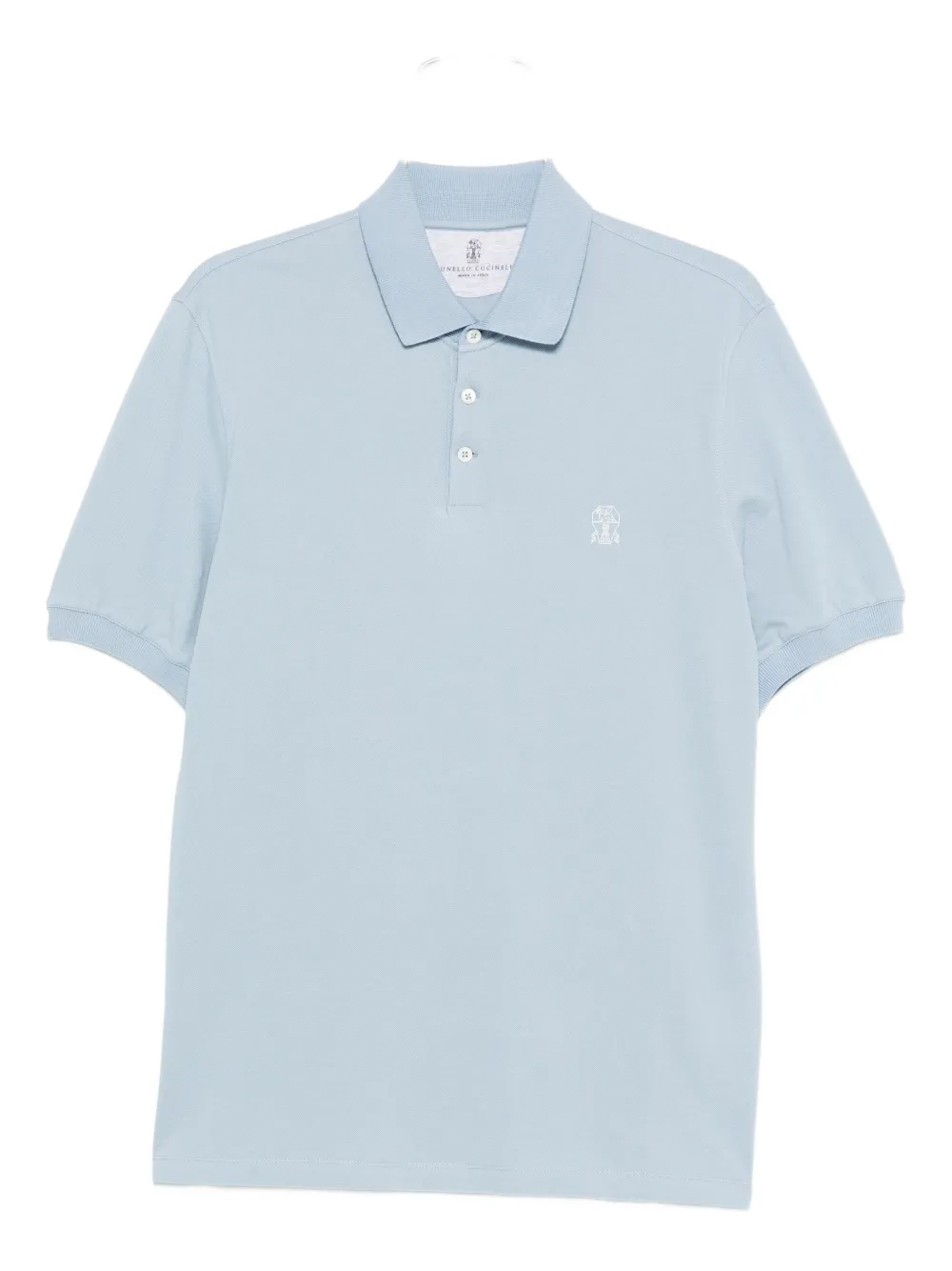 Вышитая хлопковая рубашка-поло Brunello Cucinelli, синий
Вышитая хлопковая рубашка-поло Brunello Cucinelli, синий