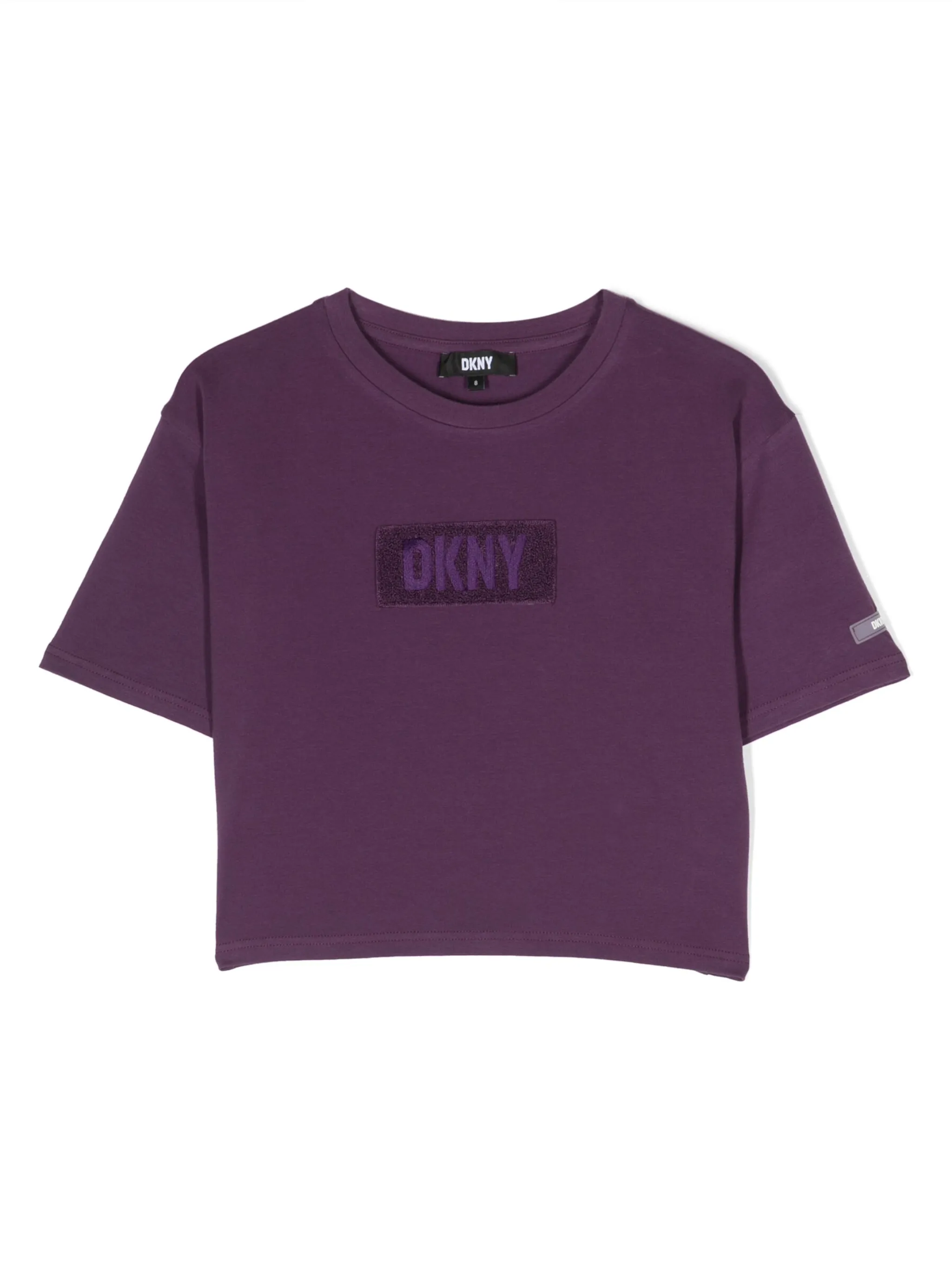 Укороченная футболка с нашивкой-логотипом Dkny Kids, фиолетовый
Укороченная футболка с нашивкой-логотипом Dkny Kids, фиолетовый