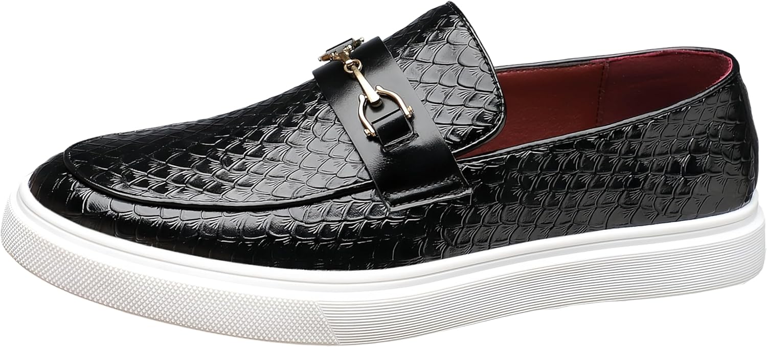 Мужские большие повседневные лоферы FmShi - кожаные туфли с мягкой подошвой - дышащие, противоскользящие, прочные, стильные и универсальные, черный
Мужские большие повседневные лоферы FmShi - кожаные туфли с мягкой подошвой - дышащие, противоскользящие, прочные, стильные и универсальные, черный