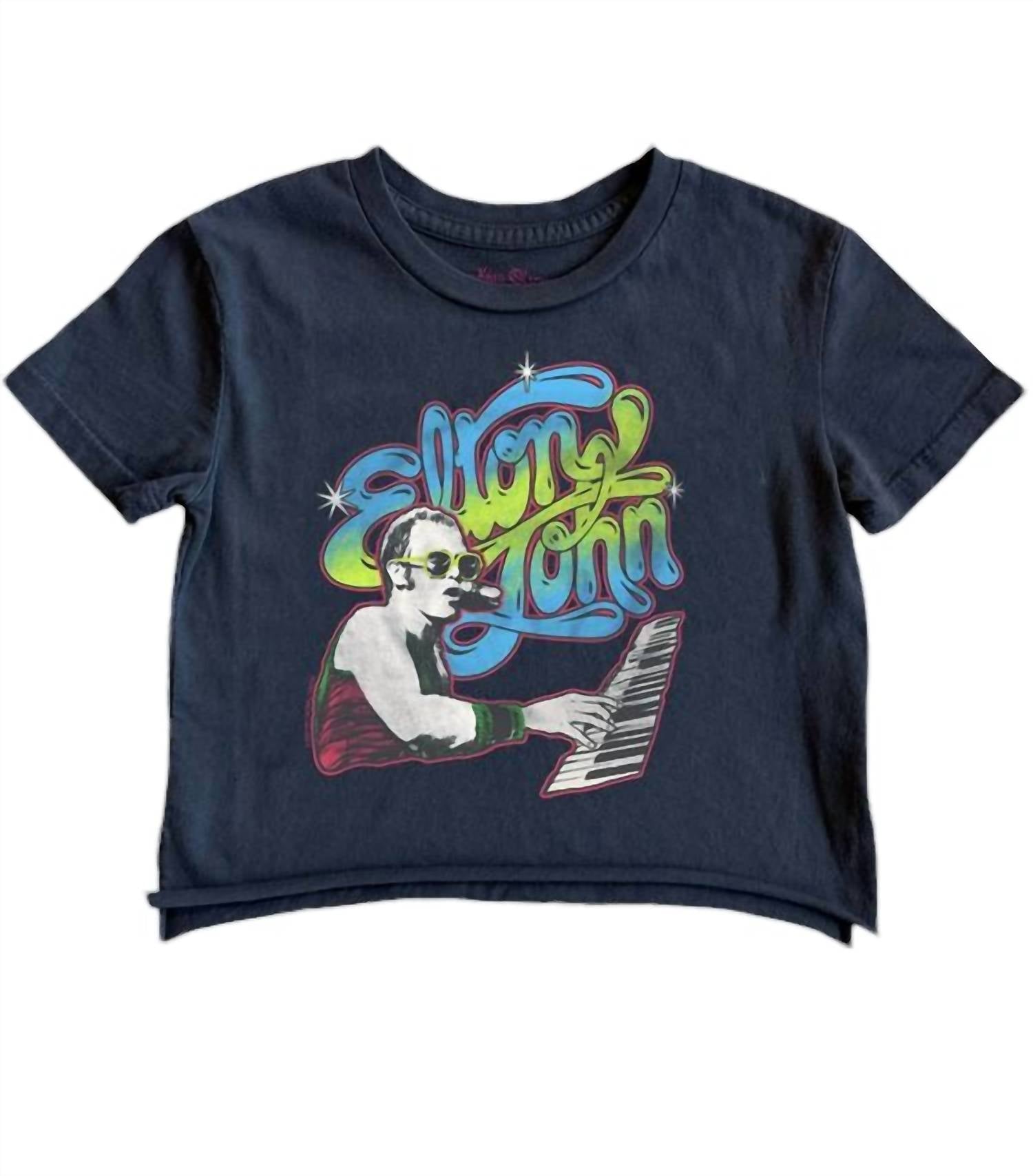 Футболка с коротким топом Elton John Not Quite для мальчиков в цвете Jet Black ROWDY SPROUT
Футболка с коротким топом Elton John Not Quite для мальчиков в цвете Jet Black ROWDY SPROUT