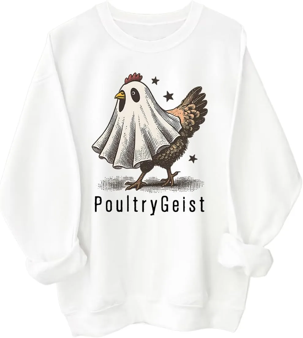 Толстовка Poultrygeist с длинным рукавом и капюшоном, Halloween Funny Ghost Chicken
Толстовка Poultrygeist с длинным рукавом и капюшоном, Halloween Funny Ghost Chicken