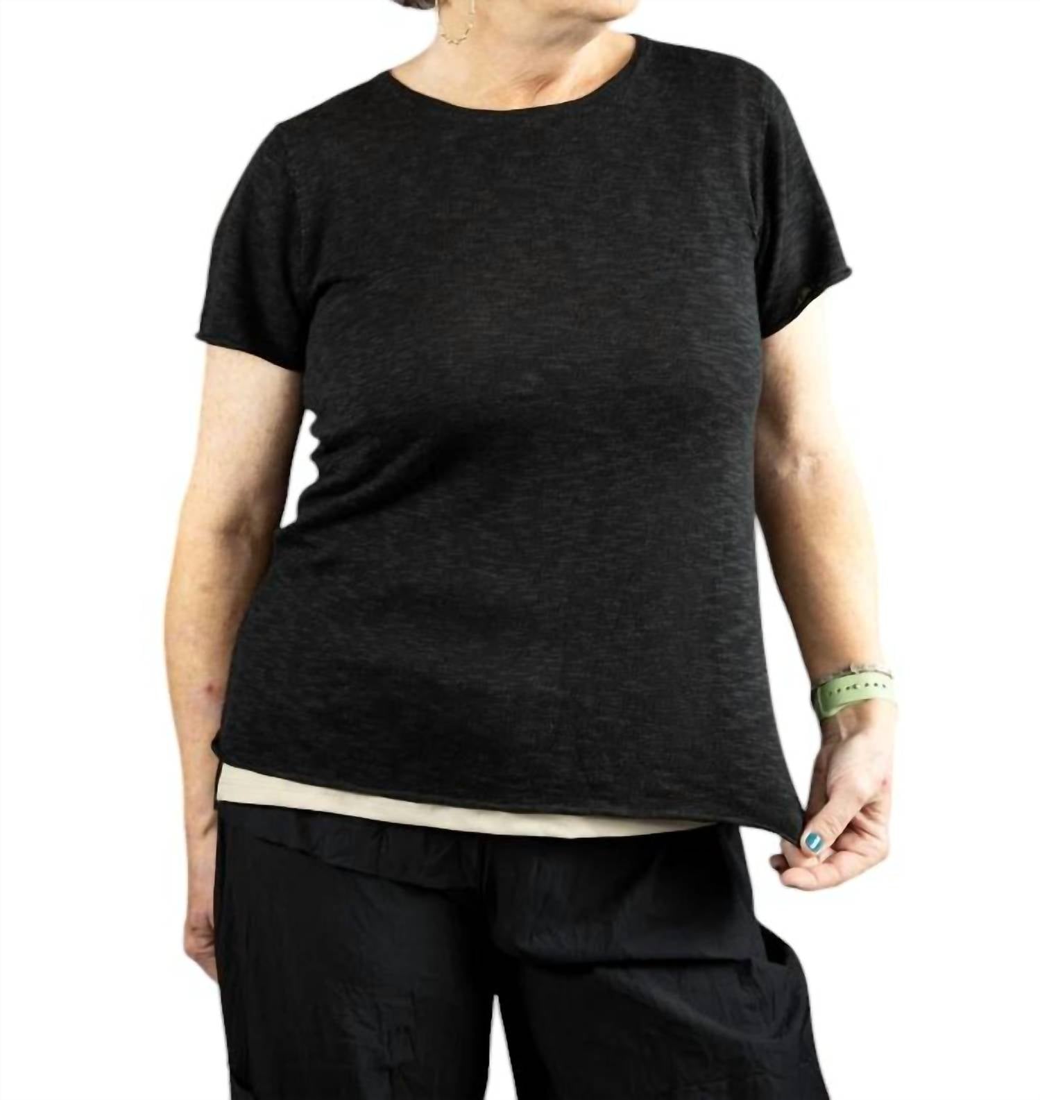 Вязаная футболка черного цвета J. Society
Вязаная футболка черного цвета J. Society