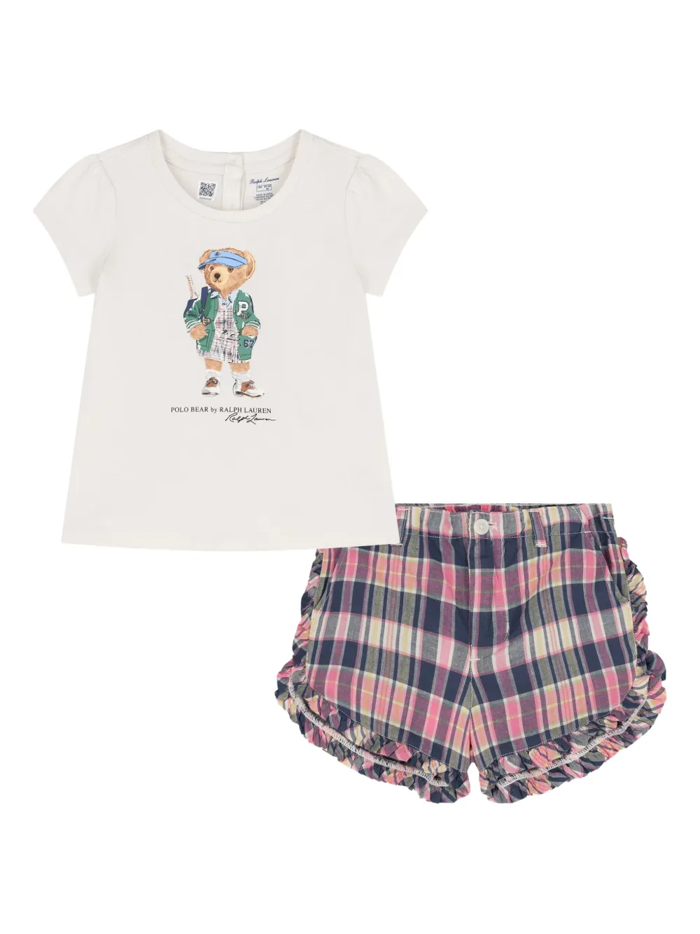 Комплект Polo Bear из футболки и шортов с оборками POLO RALPH LAUREN KIDS, белый
Комплект Polo Bear из футболки и шортов с оборками POLO RALPH LAUREN KIDS, белый