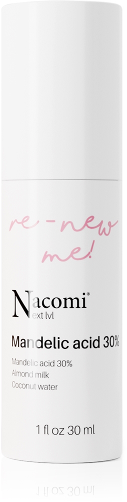 Новый уровень Re-new Me Разглаживающая отшелушивающая сыворотка Nacomi, mandelic acid 30% 30 мл
Новый уровень Re-new Me Разглаживающая отшелушивающая сыворотка Nacomi, mandelic acid 30% 30 мл