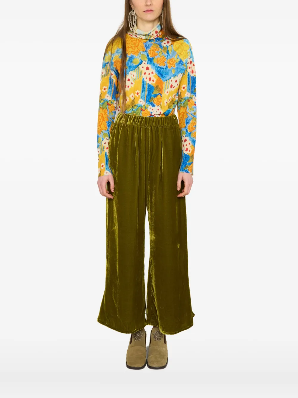 Свитер с цветочным принтом Anntian, желтый
Свитер с цветочным принтом Anntian, желтый