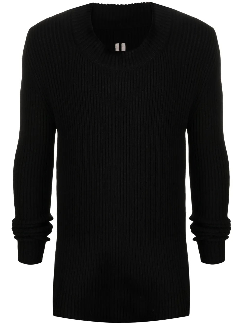 Кашемировый джемпер в рубчик Rick Owens, черный
Кашемировый джемпер в рубчик Rick Owens, черный