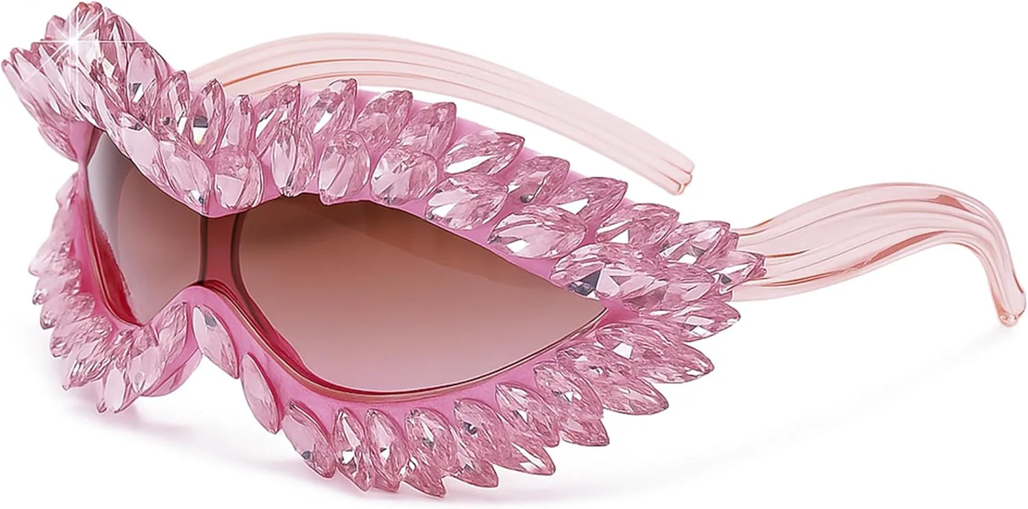 bullabulling Модные цельные солнцезащитные очки «кошачий глаз» со стразами для женщин, винтажные, большие, с блестками и кристаллами, солнцезащитные очки UV400, Pink
bullabulling Модные цельные солнцезащитные очки «кошачий глаз» со стразами для женщин, винтажные, большие, с блестками и кристаллами, солнцезащитные очки UV400, Pink