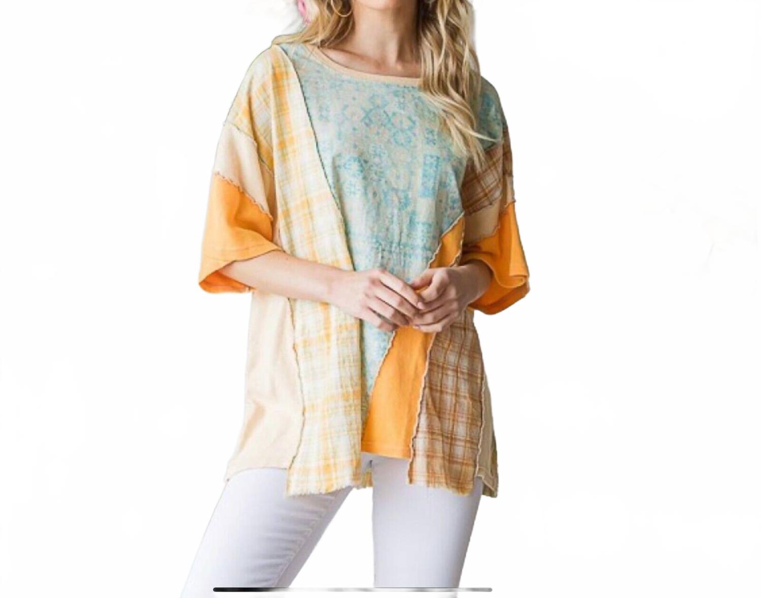 Выстиранная ткань смешанный бохо топ в абрикосовом цвете Oli & Hali, Apricot
Выстиранная ткань смешанный бохо топ в абрикосовом цвете Oli & Hali, Apricot