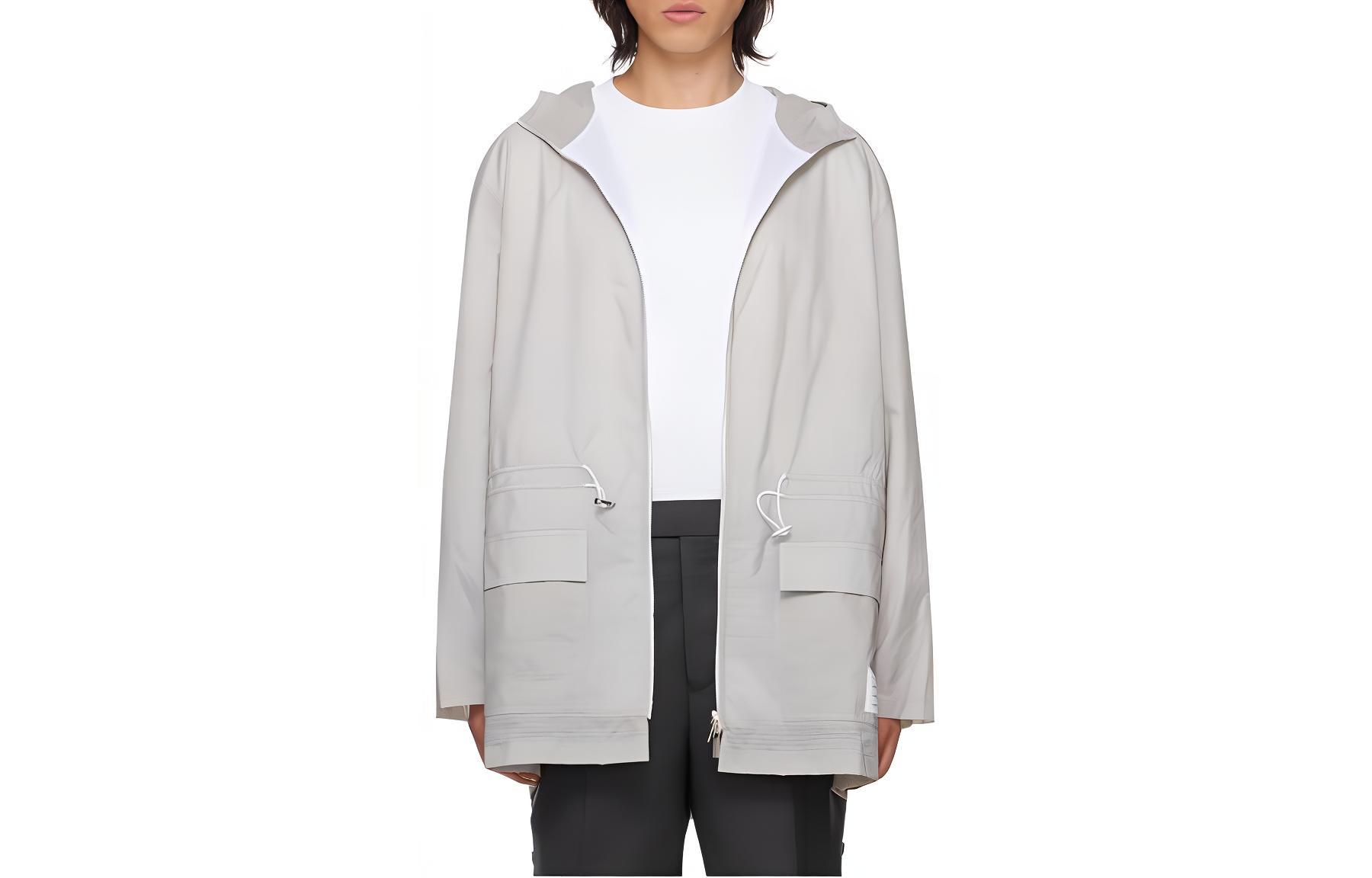 Застёгивающаяся на молнию худи с капюшоном THOM BROWNE, серый
Застёгивающаяся на молнию худи с капюшоном THOM BROWNE, серый