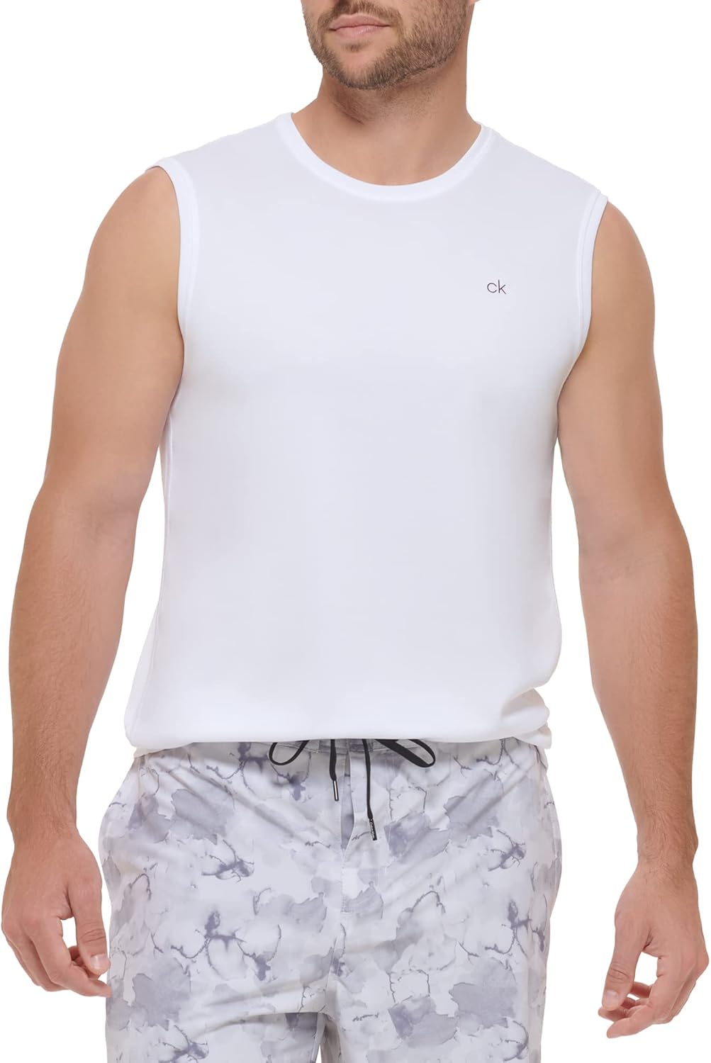 Мужская стандартная быстросохнущая рубашка без рукавов Calvin Klein UPF 40+, White
Мужская стандартная быстросохнущая рубашка без рукавов Calvin Klein UPF 40+, White