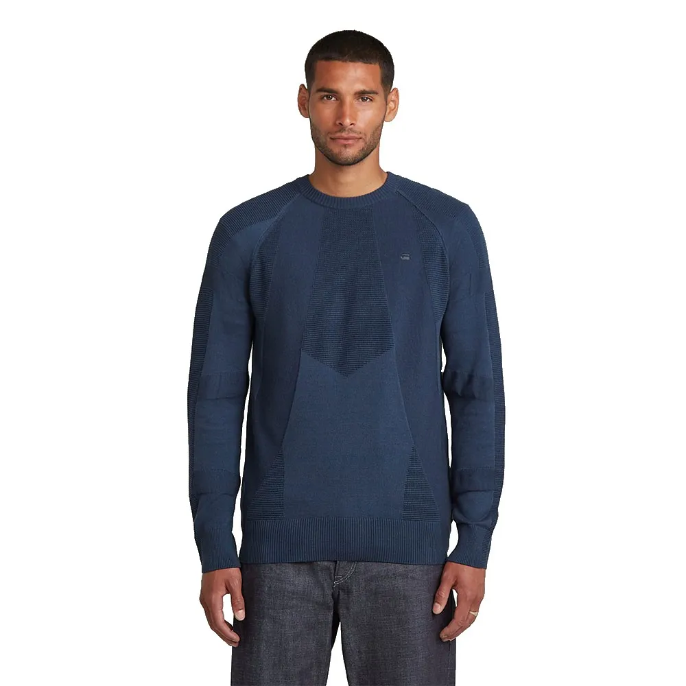 Свитер G-Star 3D Biker Relaxed Fit, синий 
Свитер G-Star 3D Biker Relaxed Fit, синий