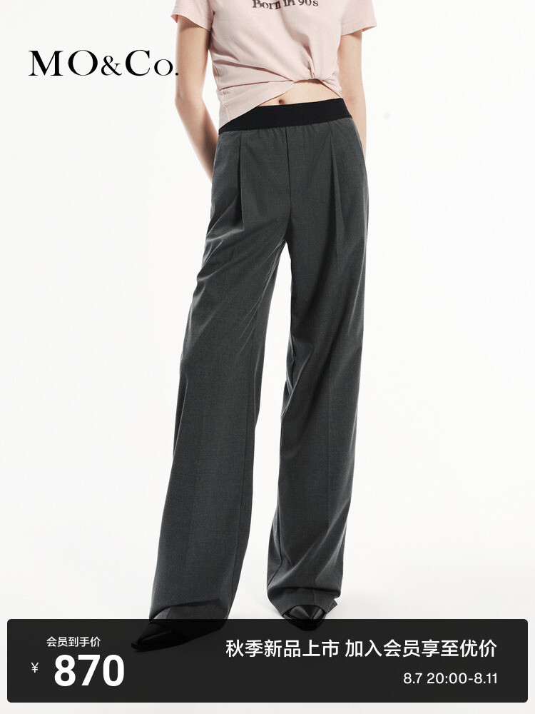 Брюки прямые Moco Moanke с высокой талией, темно-серый
Брюки прямые Moco Moanke с высокой талией, темно-серый