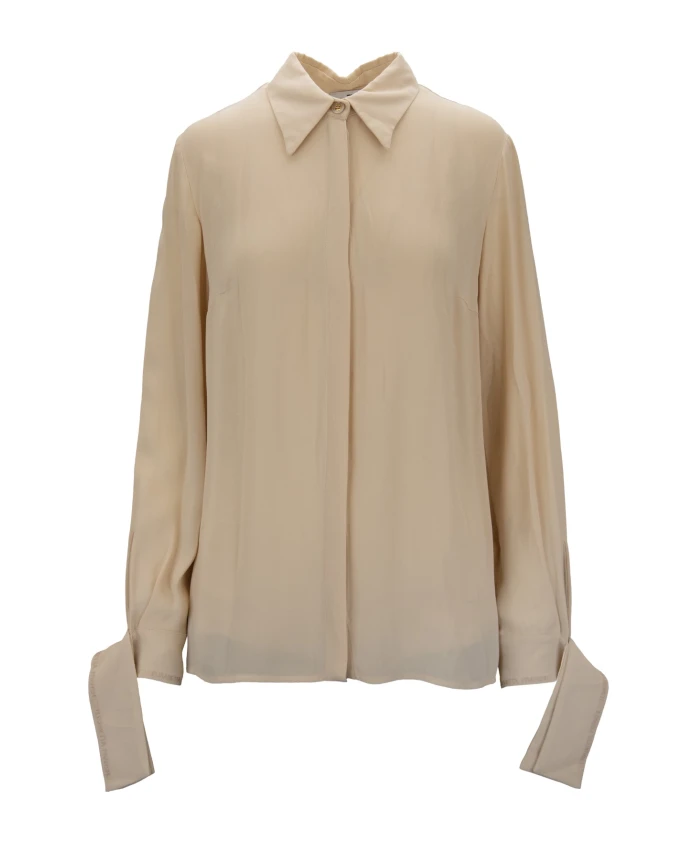 Блузка на пуговицах Elisabetta Franchi, бежевый
Блузка на пуговицах Elisabetta Franchi, бежевый