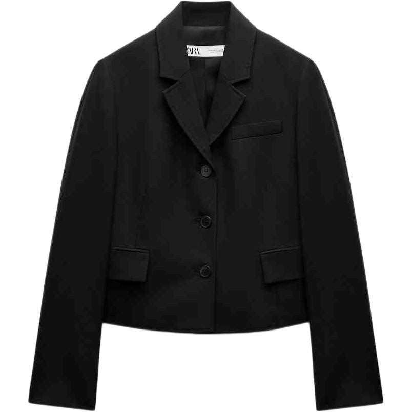 ZW Series деловой пиджак женский черный Zara
ZW Series деловой пиджак женский черный Zara