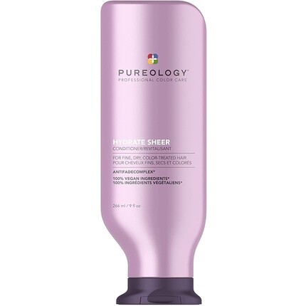Увлажняющий кондиционер Hydrate Sheer для тонких окрашенных волос, 266 мл, Pureology
Увлажняющий кондиционер Hydrate Sheer для тонких окрашенных волос, 266 мл, Pureology