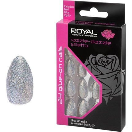 Косметика Накладные ногти на клею Razzle-Dazzle Stiletto Акриловые накладные ногти с клеем Royal
Косметика Накладные ногти на клею Razzle-Dazzle Stiletto Акриловые накладные ногти с клеем Royal