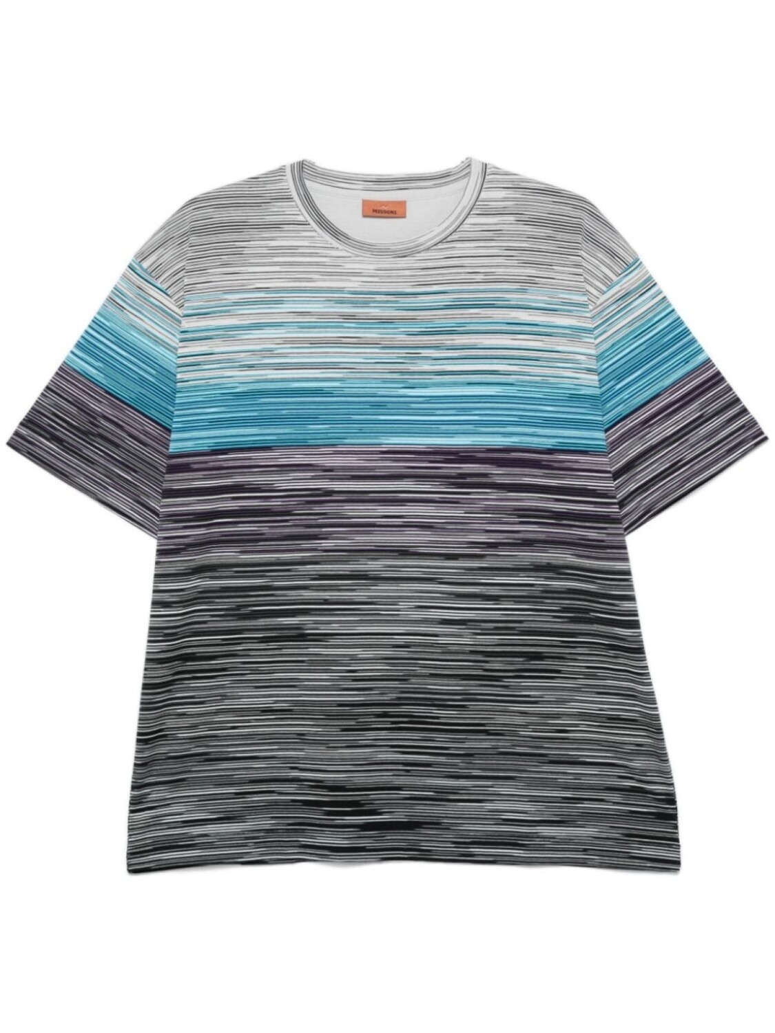 Футболка в полоску с прорезиненным логотипом Missoni, синий
Футболка в полоску с прорезиненным логотипом Missoni, синий