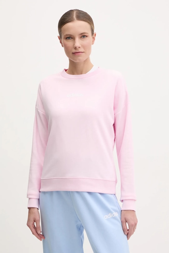 Толстовка Essentials Linear Adidas, розовый 
Толстовка Essentials Linear Adidas, розовый