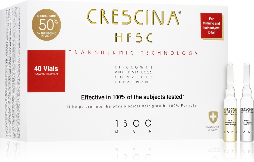 Transdermic 1300 стимулятор роста волос для мужчин, способствующий восстановлению и борьбе с выпадением волос Crescina, 40× 3,5 мл
Transdermic 1300 стимулятор роста волос для мужчин, способствующий восстановлению и борьбе с выпадением волос Crescina, 40× 3,5 мл