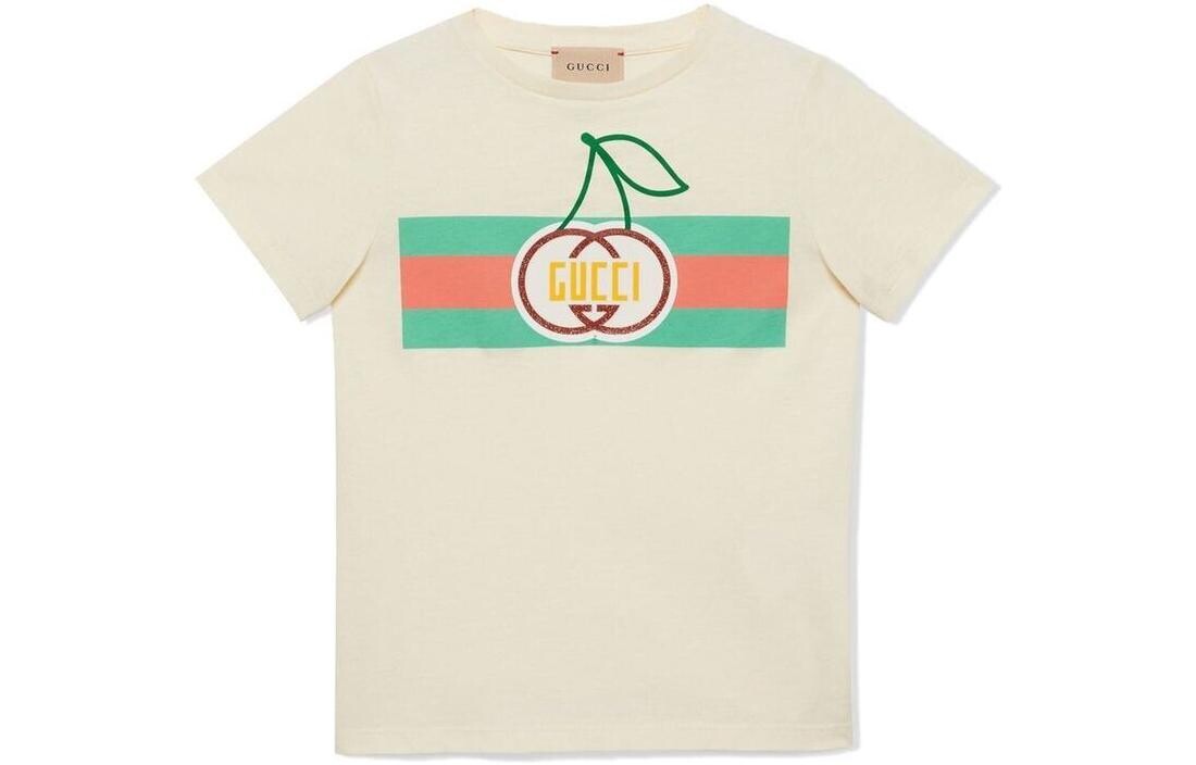Футболка детская Gucci, бежевый / зеленый / оранжевый
Футболка детская Gucci, бежевый / зеленый / оранжевый