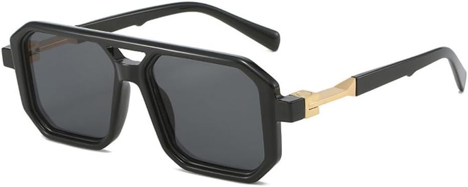 Солнцезащитные очки с двойной перемычкой для женщин, модные градиентные очки с защитой от УФ-излучения UV400, ретро-многоугольные солнцезащитные очки для мужчин TKKTLLT, Black Gray
Солнцезащитные очки с двойной перемычкой для женщин, модные градиентные очки с защитой от УФ-излучения UV400, ретро-многоугольные солнцезащитные очки для мужчин TKKTLLT, Black Gray