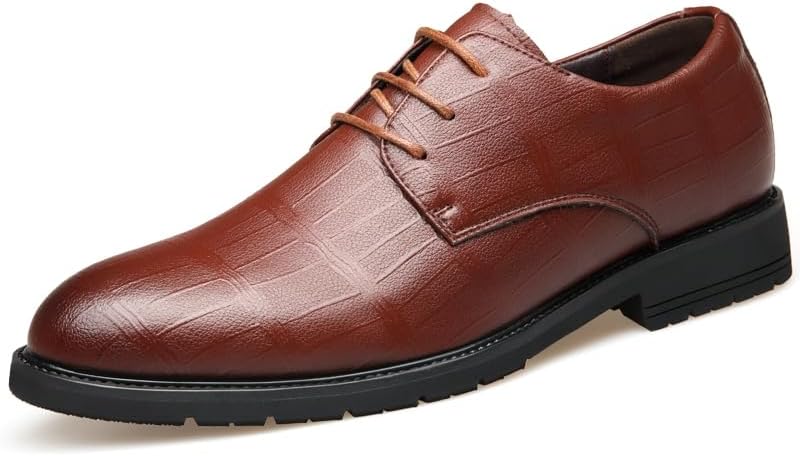 Мужские оксфорды из натуральной кожи, комфортные, с круглым носком, классические, противоскользящие, для официальных мероприятий, офиса, вечеринок и свадеб Igzbibg, коричневый
Мужские оксфорды из натуральной кожи, комфортные, с круглым носком, классические, противоскользящие, для официальных мероприятий, офиса, вечеринок и свадеб Igzbibg, коричневый