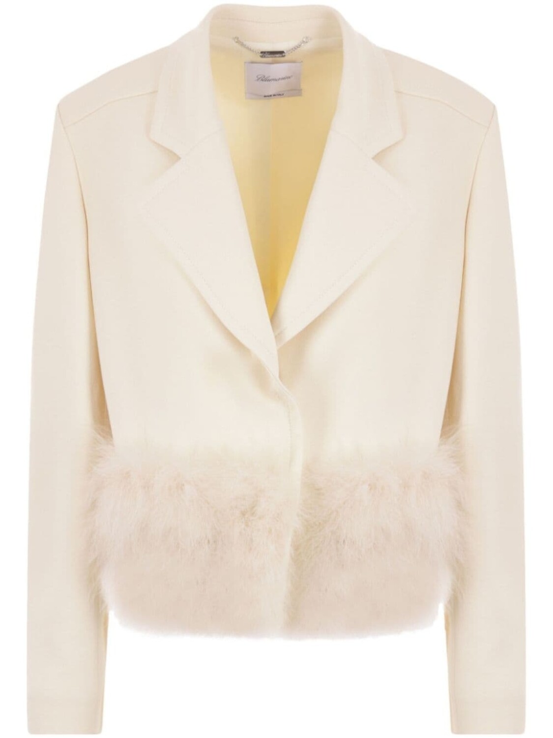 Blumarine однобортный блейзер, нейтральный цвет
Blumarine однобортный блейзер, нейтральный цвет