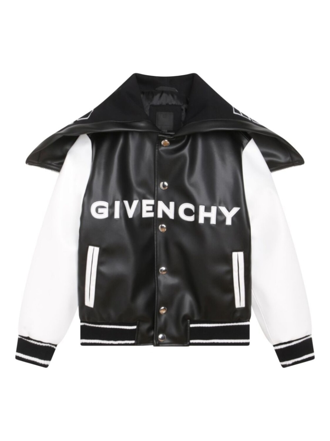 Givenchy Kids бомбер с капюшоном и нашивкой-логотипом, черный
Givenchy Kids бомбер с капюшоном и нашивкой-логотипом, черный