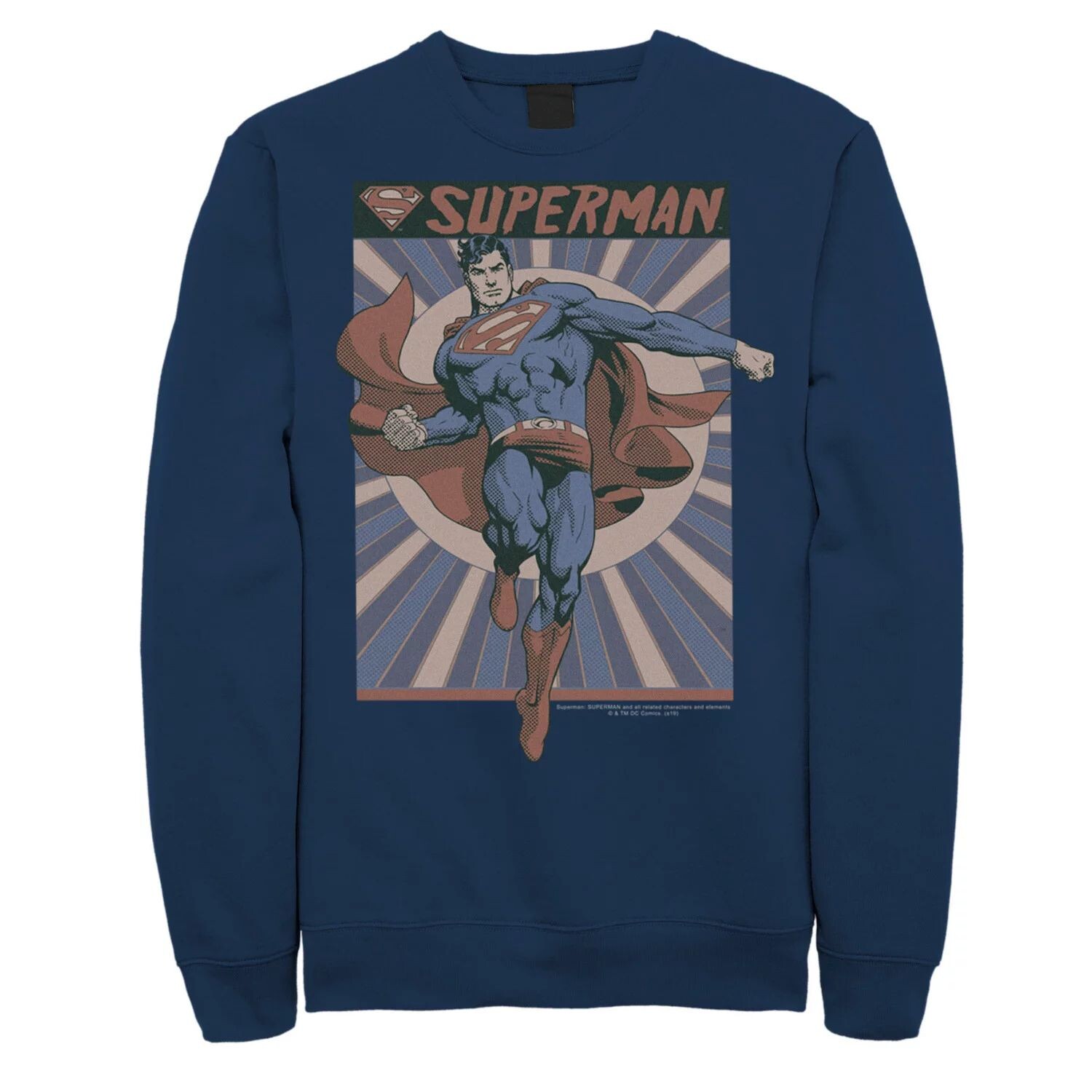 Мужская толстовка с постером в стиле поп-арт Superman Posed, Blue DC Comics, синий
Мужская толстовка с постером в стиле поп-арт Superman Posed, Blue DC Comics, синий