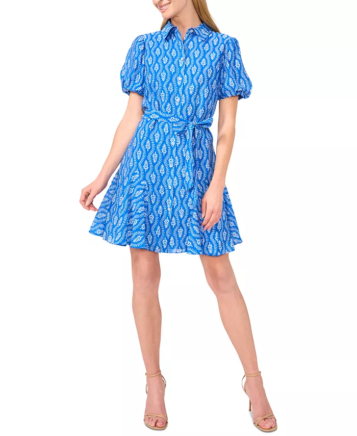 Женское платье-рубашка с запахом и поясом CeCe, синий
Женское платье-рубашка с запахом и поясом CeCe, синий