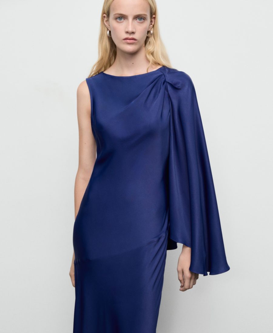Женское асимметричное атласное платье MANGO, Navy
Женское асимметричное атласное платье MANGO, Navy