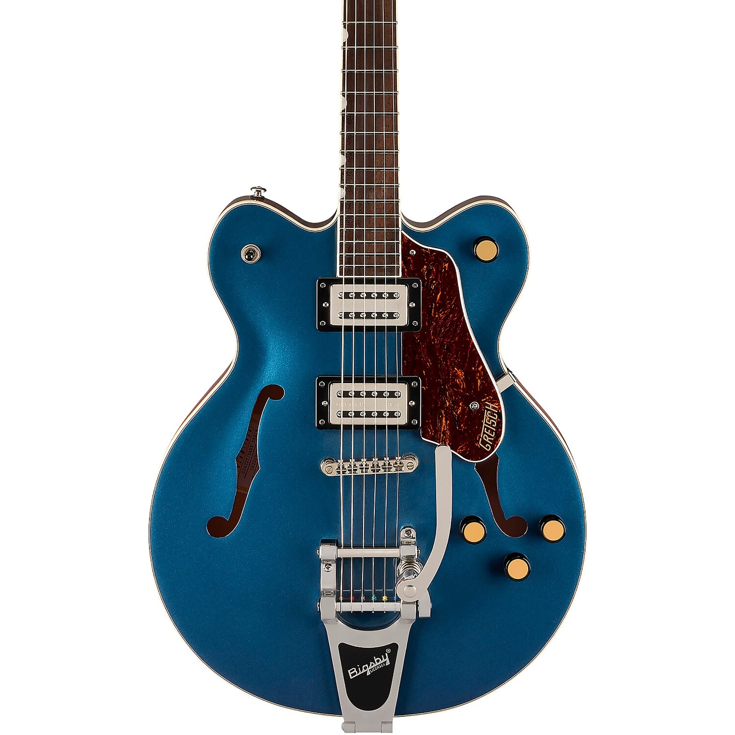 Gretsch Guitars G2622T Streamliner Центральный блок с двойным вырезом и джинсовой тканью для электрогитары Bigsby
Gretsch Guitars G2622T Streamliner Центральный блок с двойным вырезом и джинсовой тканью для электрогитары Bigsby