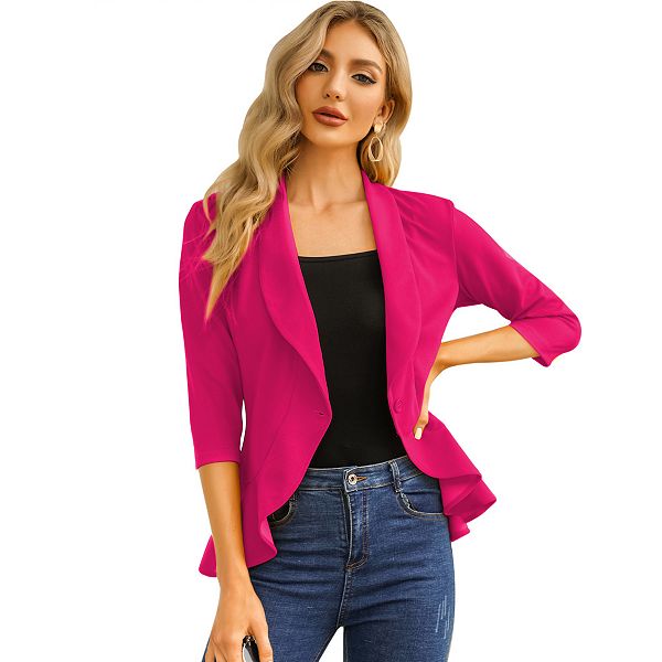 Женский повседневный блейзер с рукавом 3/4 и открытой планкой Yesfashion, Rosy
Женский повседневный блейзер с рукавом 3/4 и открытой планкой Yesfashion, Rosy