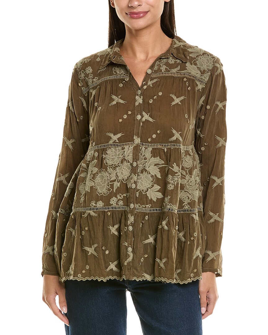 Джонни Уос Тахра Блузка Johnny Was, зеленый
Джонни Уос Тахра Блузка Johnny Was, зеленый