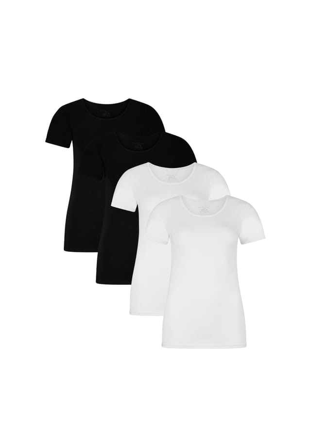 Футболка Кейт 4 шт. в упаковке - майка с круглым вырезом одинарный трикотаж Bamboo Basics, черный
Футболка Кейт 4 шт. в упаковке - майка с круглым вырезом одинарный трикотаж Bamboo Basics, черный