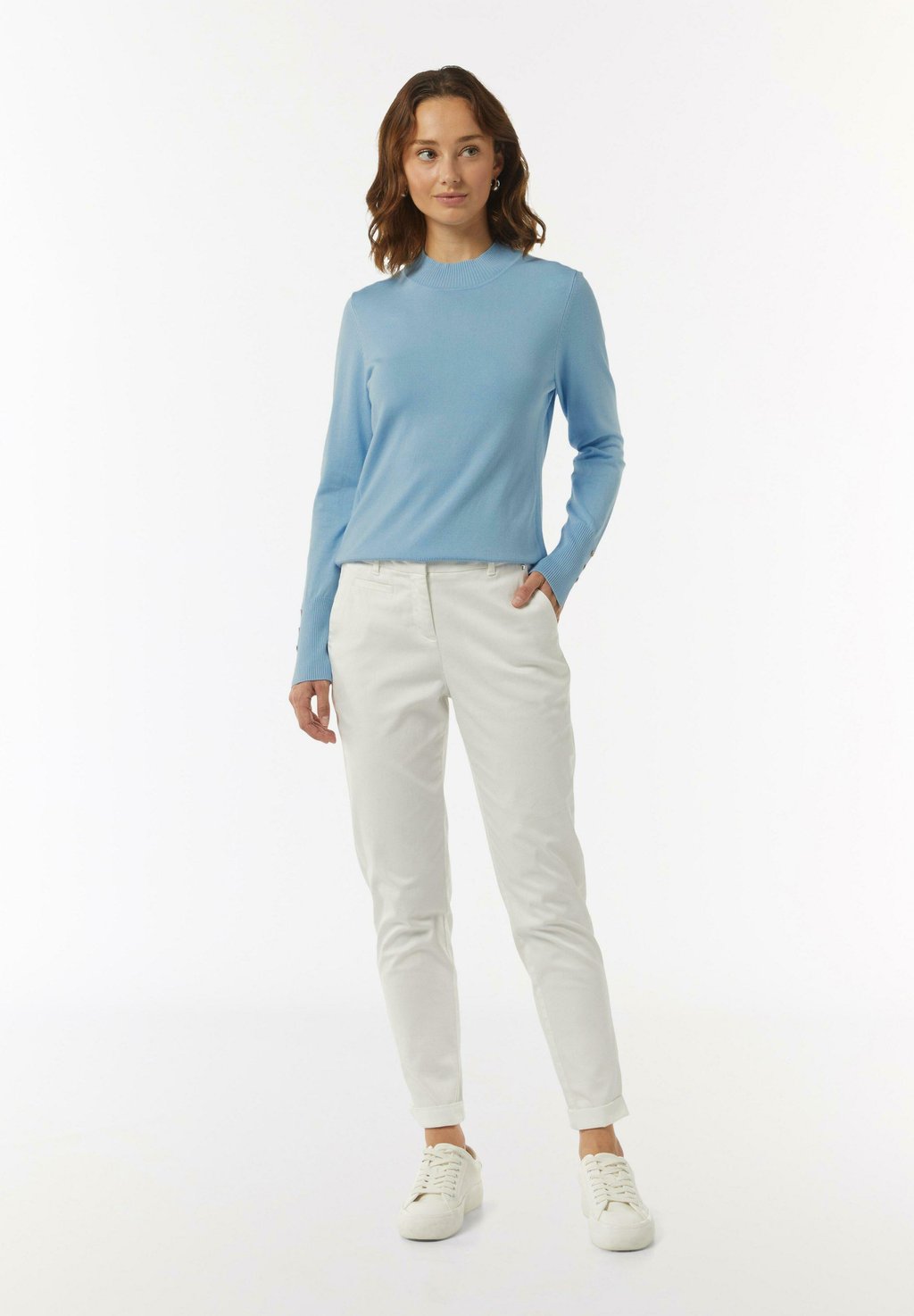 Джемпер MIT TURTLENECK comma, светло-голубой 
Джемпер MIT TURTLENECK comma, светло-голубой