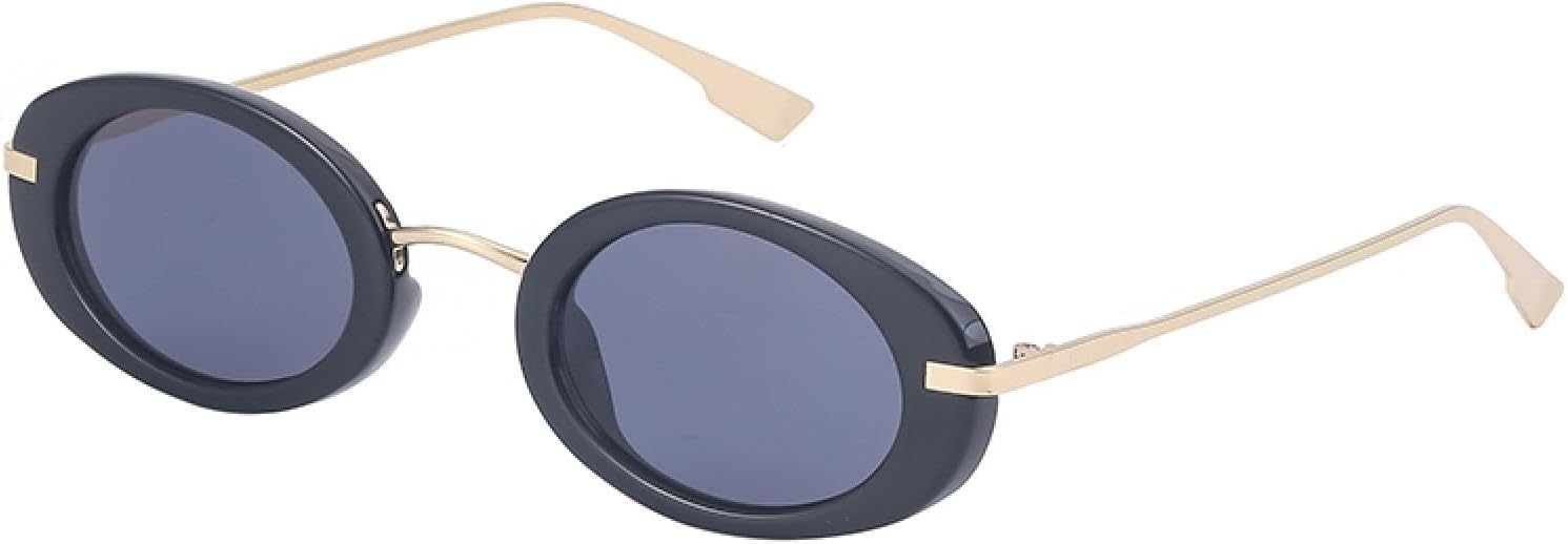 Солнцезащитные очки с защитой от УФ-излучения UV400 | Маленькая овальная металлическая оправа в стиле панк | Для женщин и мужчин, для занятий спортом на открытом воздухе и вождения DSVIGF, C1goldgray
Солнцезащитные очки с защитой от УФ-излучения UV400 | Маленькая овальная металлическая оправа в стиле панк | Для женщин и мужчин, для занятий спортом на открытом воздухе и вождения DSVIGF, C1goldgray