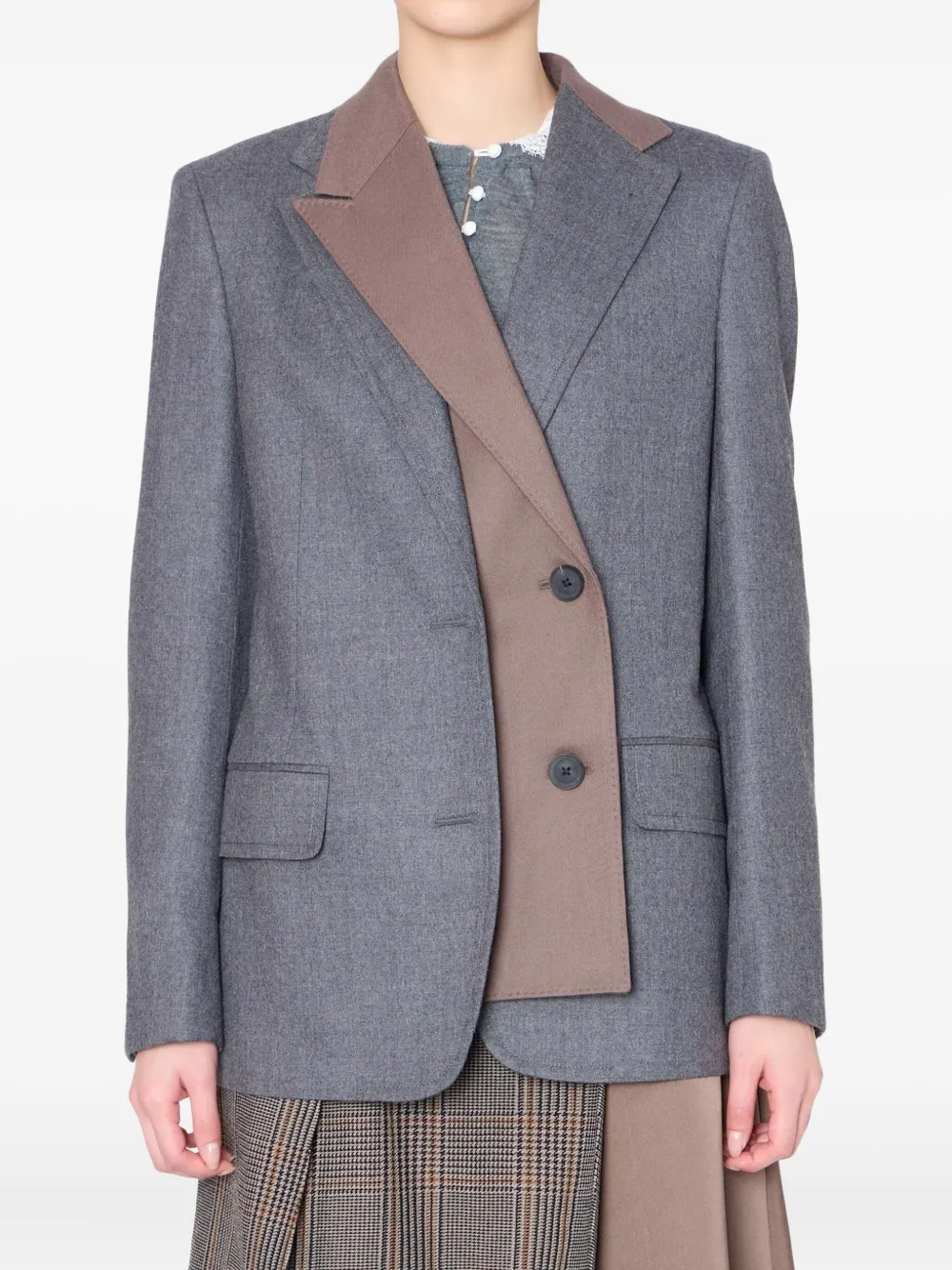 Двубортный пиджак Kolor, серый
Двубортный пиджак Kolor, серый