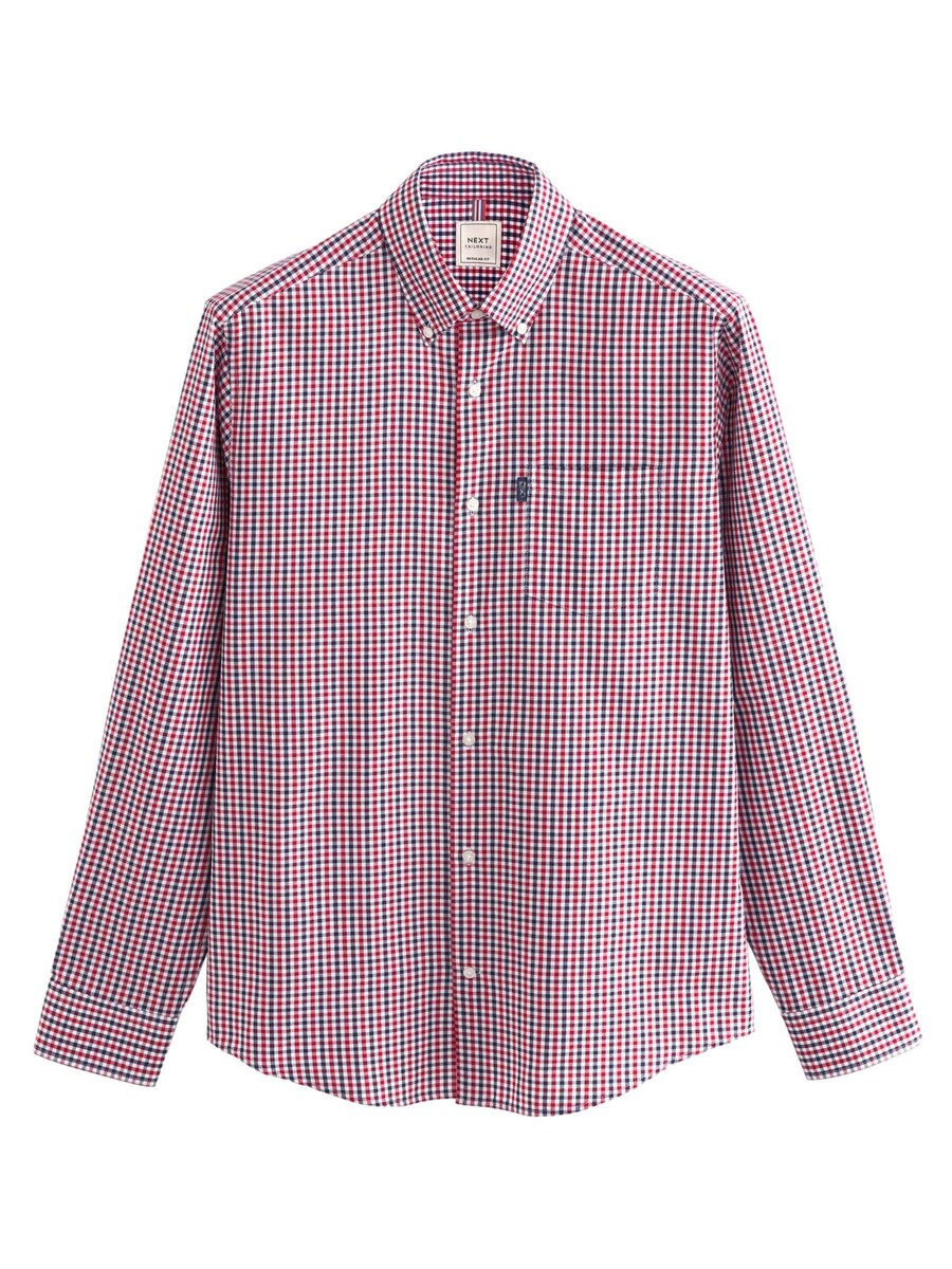 Рубашка обычного кроя на пуговицах Next, красный
Рубашка обычного кроя на пуговицах Next, красный