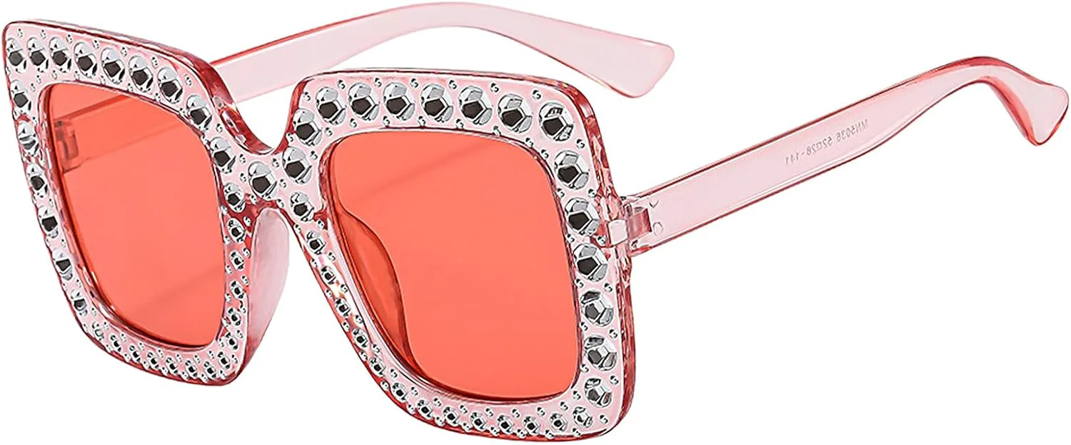 Солнцезащитные очки со стразами | Декоративные квадратные очки | Женские солнцезащитные очки большого размера, очки в квадратной оправе для женщин Generic, Pink
Солнцезащитные очки со стразами | Декоративные квадратные очки | Женские солнцезащитные очки большого размера, очки в квадратной оправе для женщин Generic, Pink