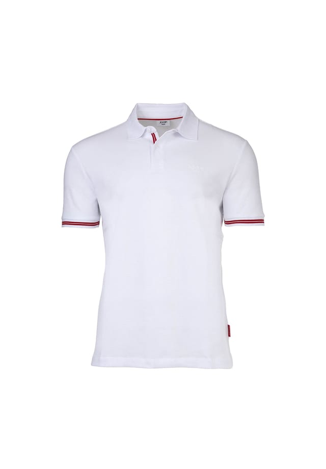Рубашка поло - воротник поло amare с полосками из хлопковой смеси Joop! Jeans, белый 
Рубашка поло - воротник поло amare с полосками из хлопковой смеси Joop! Jeans, белый