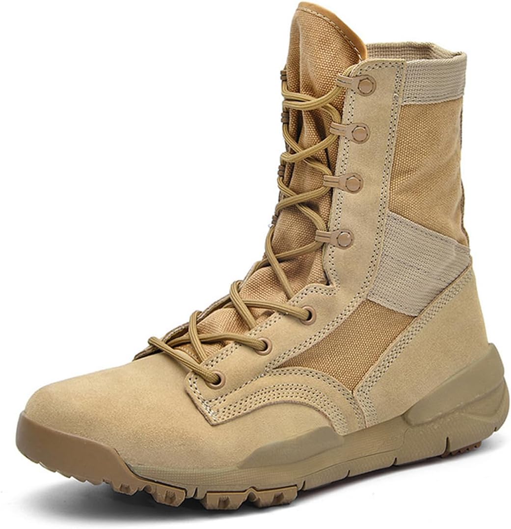 Мужские тактические ботинки ZHOUPULP, военные боевые ботинки, высокие легкие походные ботинки, хаки
Мужские тактические ботинки ZHOUPULP, военные боевые ботинки, высокие легкие походные ботинки, хаки