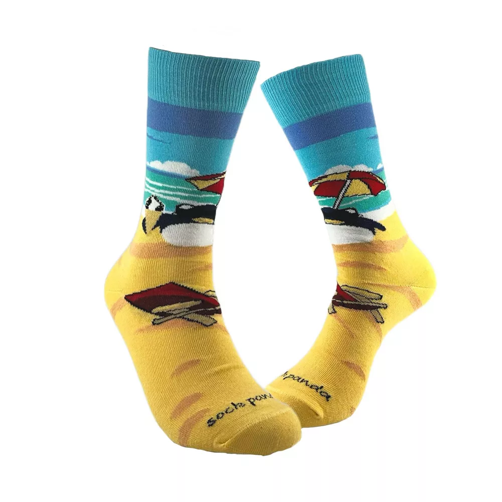 Носки Beach Penguin (женские размеры, взрослые, средние) от Sock Panda
Носки Beach Penguin (женские размеры, взрослые, средние) от Sock Panda
