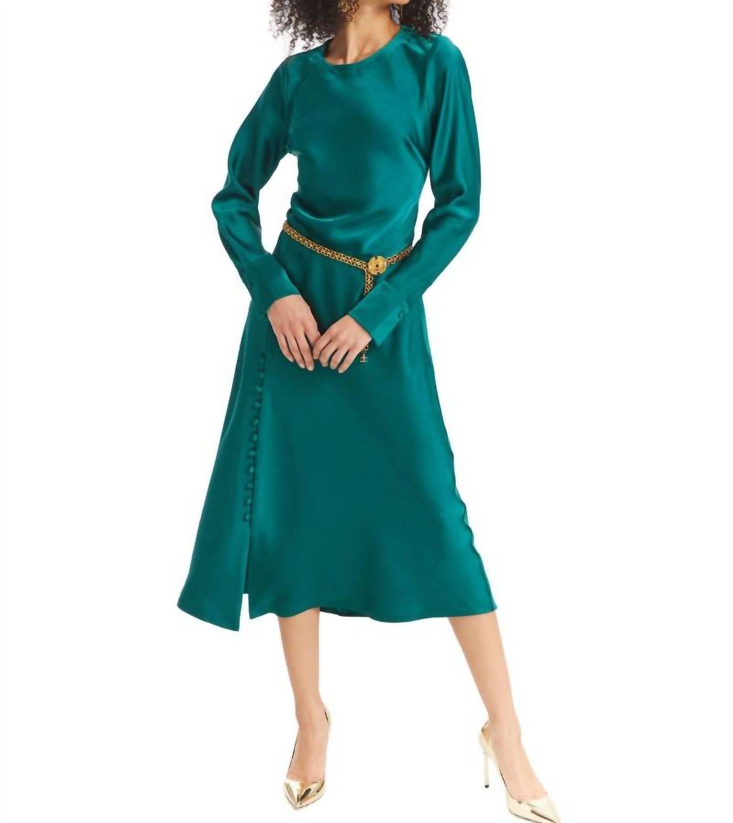 Платье-комбинация из атласа цвета изумруда ALLISON NEW YORK, цвет emerald
Платье-комбинация из атласа цвета изумруда ALLISON NEW YORK, цвет emerald