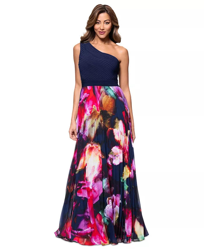 Маленькое платье с принтом и одним плечом XSCAPE, синий
Маленькое платье с принтом и одним плечом XSCAPE, синий