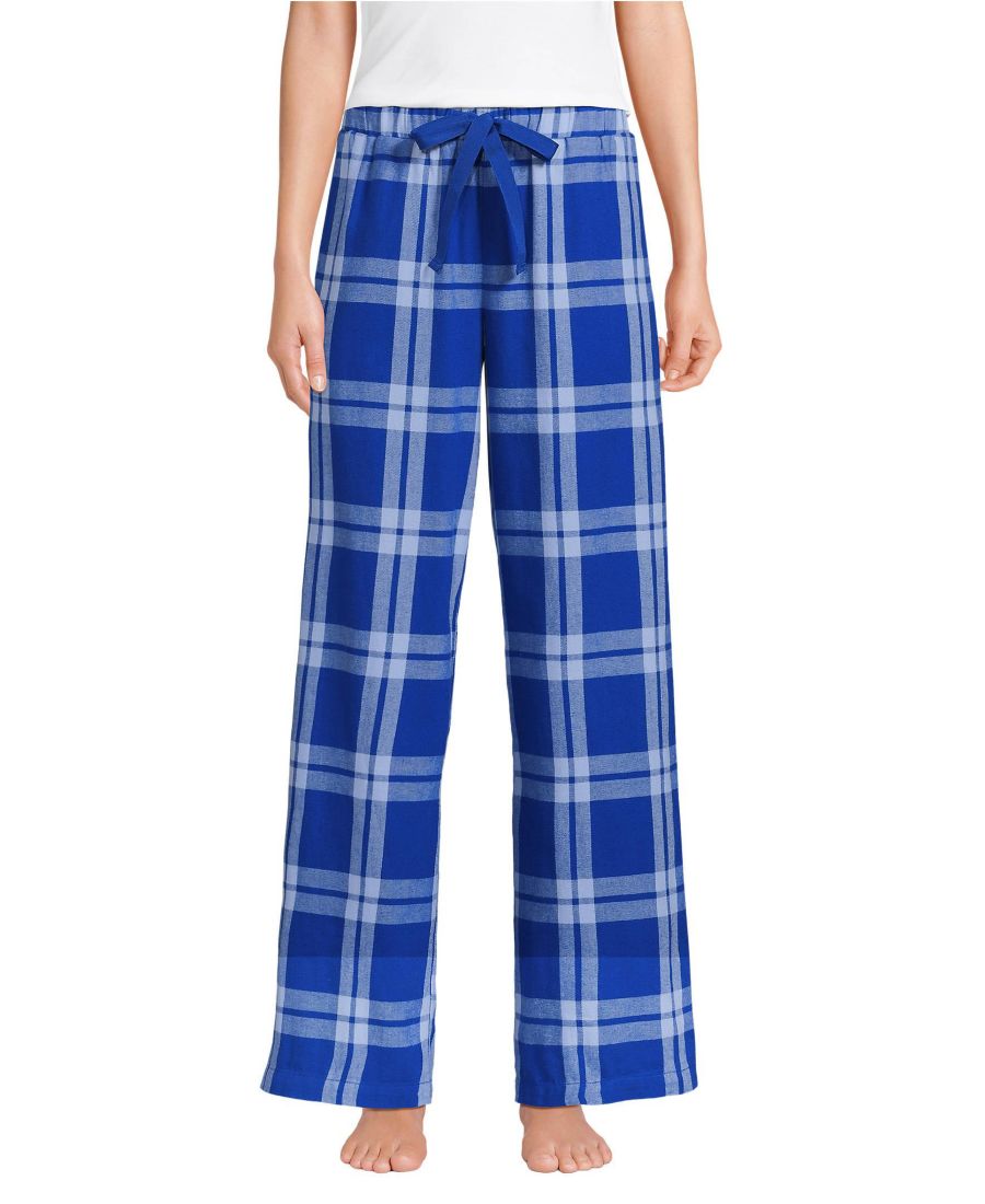 Женские фланелевые брюки для сна с широкими штанинами Lands' End, Clear blue sky/lapis plaid
Женские фланелевые брюки для сна с широкими штанинами Lands' End, Clear blue sky/lapis plaid