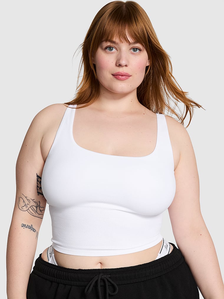 Бесшовная майка на бретельках Pink, цвет vs white
Бесшовная майка на бретельках Pink, цвет vs white