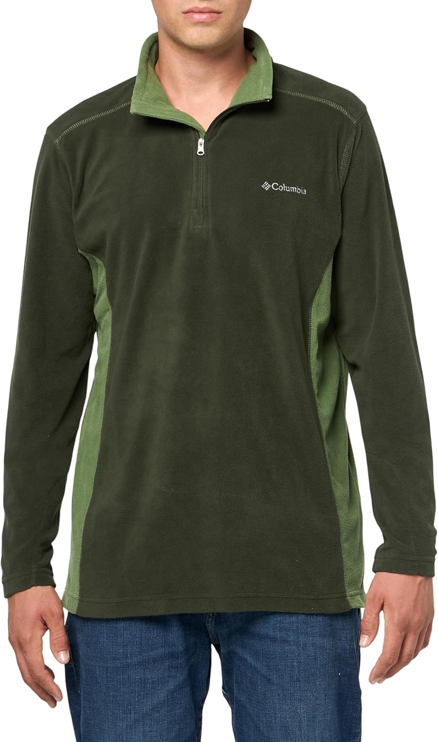 Columbia mens Klamath Range II Half Zip, Greenscape/Canteen
Columbia mens Klamath Range II Half Zip, Greenscape/Canteen